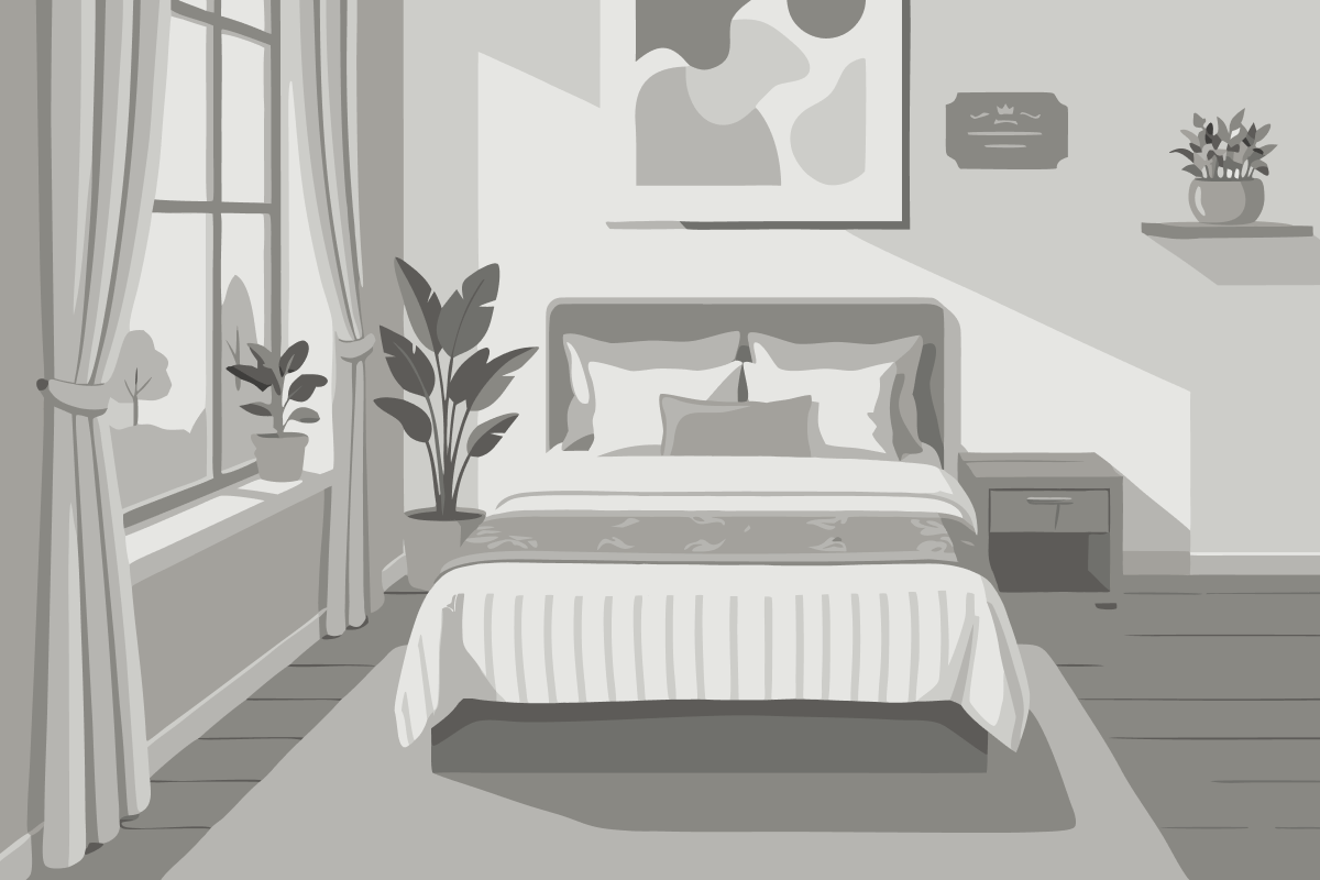Zweibettzimmer mit eigenem Bad